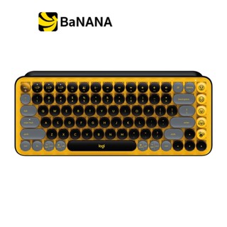 คีย์บอร์ดไร้สาย Logitech Bluetooth Keyboard POP Keys Blast Yellow (TH/EN) by Banana IT