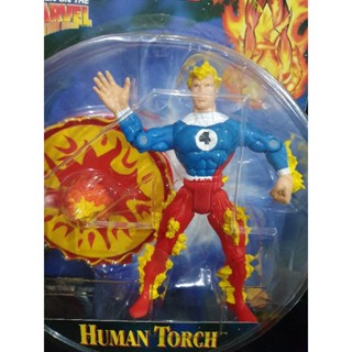 Vintage Fantastic Four 4 Human Torch 1996 Marvel Action + Toy biz #45132