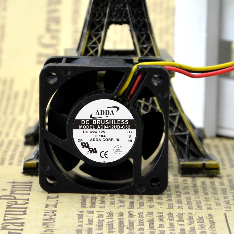 YY AD0412UB-C52 4020 DC12V 0.18A พัดลม 4 ซม