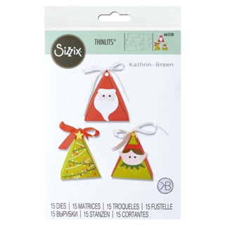 ไดคัท กล่องคริสต์มาส Sizzix Thinlits Die Set 15PK - Christmas Character Box