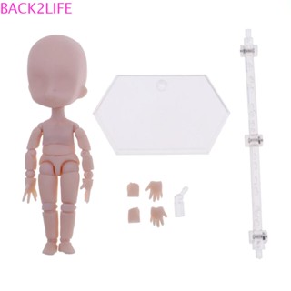 Back2life ตุ๊กตาเด็กทารก สีนู้ด ขนาดเล็ก พร้อมขาตั้ง 1/12 15 ซม.