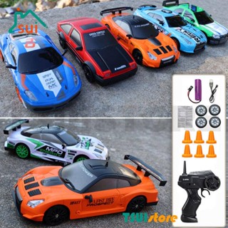 2.4ghz RC 4WD Rally Drift รถของเล่น รถควบคุมระยะไกล 15 กม. / ชม. ความเร็วสูง ไฟ LED รถแข่ง Off Road RC Drift 1/24 รถยานพาหนะ ของเล่นสําหรับเด็ก