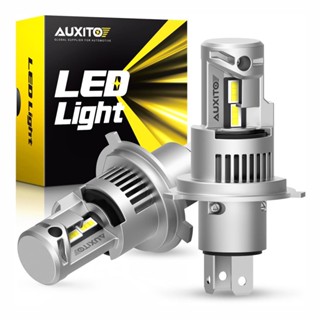 AUXITO 2Pcs 20000LM 100W Super Bright Canbus Auto Headlamp Turbo LED H4 9003 High Low Beam Headlight Bulb 12-CSP Chips N