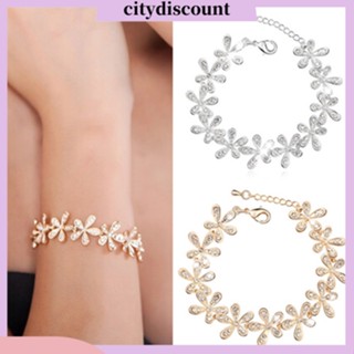 &lt;citydiscount&gt;  สร้อยข้อมือ Snowflake Alloy Extended สำหรับสตรี