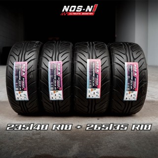 (ส่งฟรี) 235/40 R18 + 265/35 R18 ยางซิ่งลายไฟ ยางไทย - NOS-N1 ( จัดชุดหน้า+หลัง 4 เส้น ) NOS-N1 Speed Drift