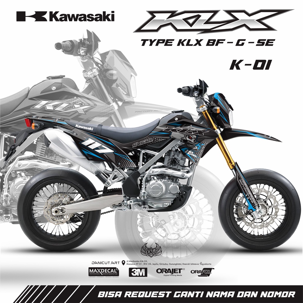 สติ๊กเกอร์ DECAL KLX 150 BF/G/SE & DTX SE 150 {K01}