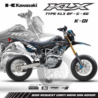 สติกเกอร์รูปลอก KLX 150 BF/G/SE {K01}