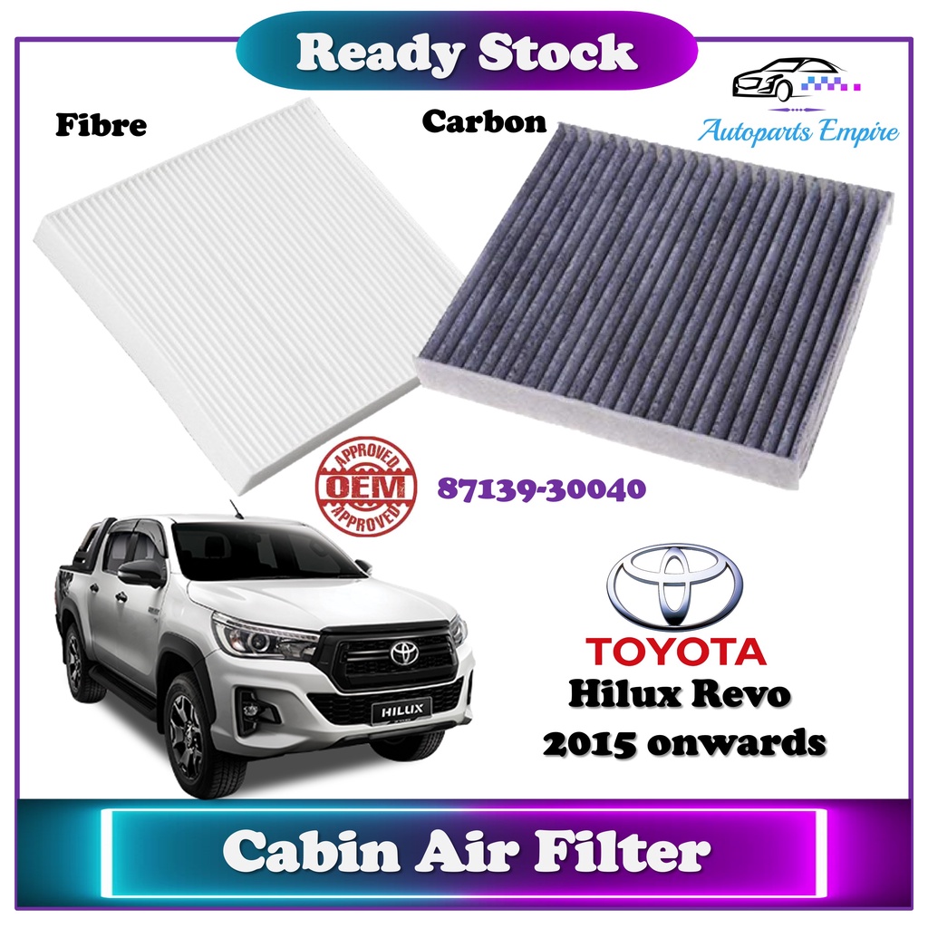 Toyota Hilux Revo  Carbon / Fibre Cabin Air Filter ( 2015 เป็นต้นไป / OEM 87139-30040 )