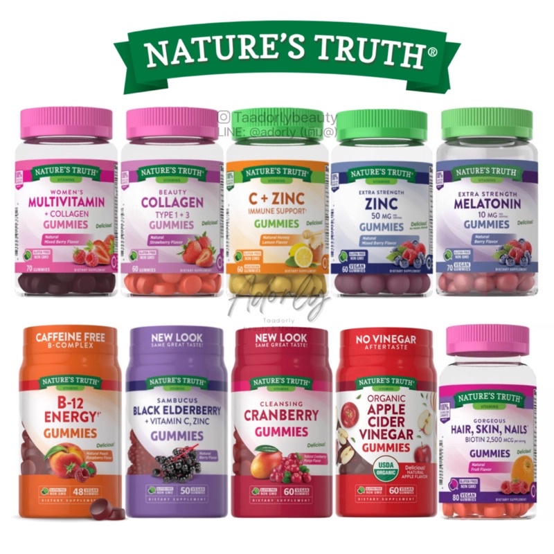 Natures Truth Gummies Women Multivitaminblack ElderberryMelatoninApple ...