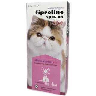 ผลิตภัณฑ์หยดหลังป้องกันและกำจัดเห็บหมัดในแมว Fiproline (1 หลอด) ถูก