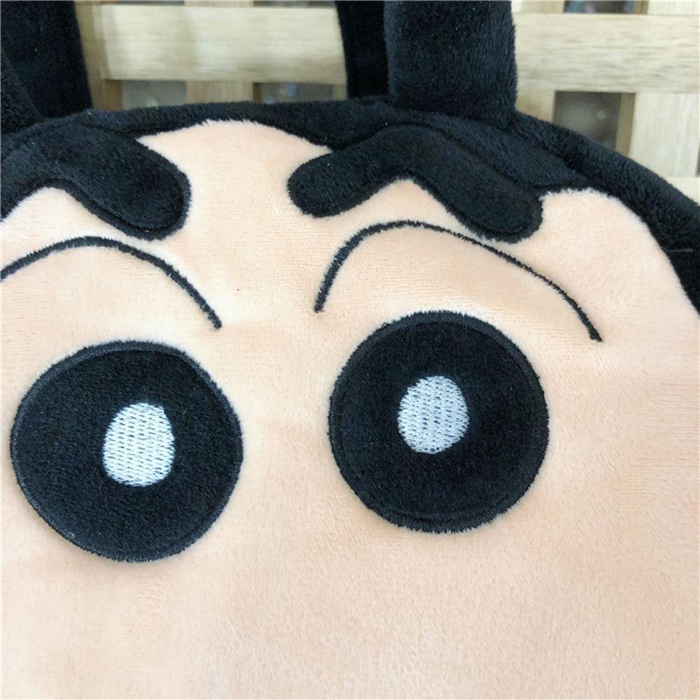 Jsjjingp ผู้หญิงอะนิเมะกระเป๋าถือสําหรับสาวน่ารัก Kawaii Crayon Shin Chan ตุ๊กตาการ์ตูนขนาดใหญ่ความจุแขวนแป้งกระเป๋าไหล่กระเป๋า