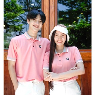 เสื้อโปโลสิงโต สีชมพูโอรส Roccoe Polo  มีถึงอก 52”