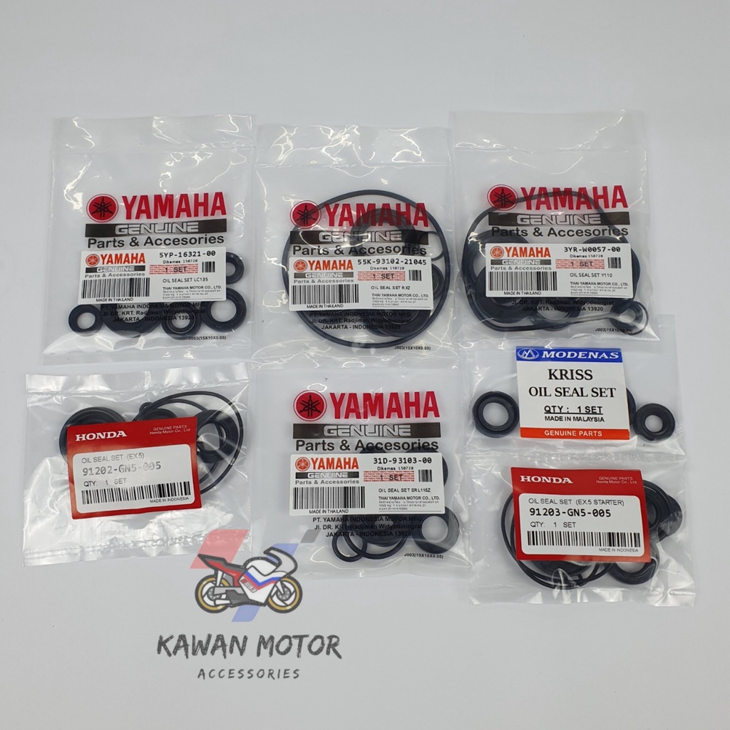 ชุดซีลน้ํามัน LC135 RXZ Y110 Y100 EX5 DREAM KRISS SRL115Z ชุดซีลน้ํามันเครื่อง
