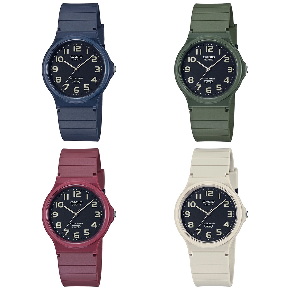 Casio Standard นาฬิกาข้อมือ สายเรซิ่น MQ-24,MQ-24UC (MQ-24UC-2B,MQ-24UC-3B,MQ-24UC-4B,MQ-24UC-8B)