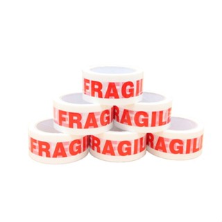 เทประวังแตก Fragile Tape หน้ากว้าง 2 นิ้ว ยาว 45 หลา ลังละ 72 ม้วน