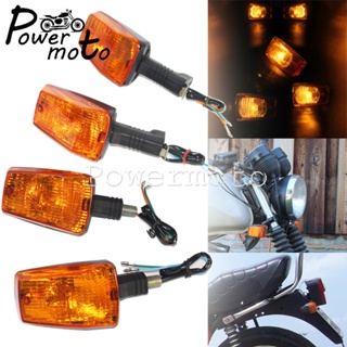 4PCS 2PCS Turn Signals Light Motorcycle Indicator Lamps 12V Plastic E3 Emark For MZ ETZ 251 Waterproof Amber Tail Blinke