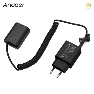 Andoer Type C NP-FZ100 Dummy Battery DC Coupler 20W PD Adapter Replacement for  Alpha A7S III A6600 A7 III A7R III A7R IV A9 A9 II A9R A9S