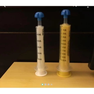 ไซริงค์ป้อนอาหาร / ยา หลากสีแบบใช้ซ้ำได้ พร้อมฝาครอบ Colored Reusable Oral Syringes with Tip Cap จากอเมริกา ราคาต่อชิ้น
