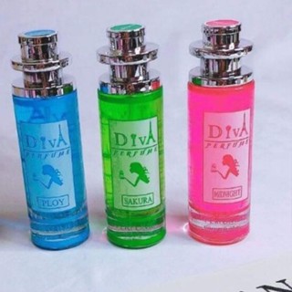 น้ำหอมดีว่า DIVA Perfum มีเก็บเงินปลายทาง  กลิ่นยอดฮิต ( พลอย ซากุระ มิดไนท์ ) หอมมาก พร้อมส่ง