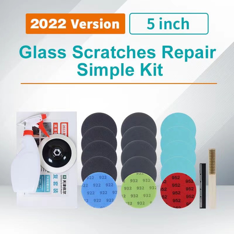 Uerglass ชุดซ่อมแซมรอยขีดกระจก การซ่อมแซมรอยเปื้อนจากการเจาะหรือกรีดกระจก