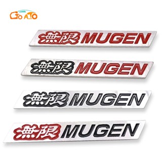 GTIOATO MUGEN โลโก้ ตราสัญลักษณ์ โลโก้ติดรถยนต์ สติ๊กเกอร์โลโก้รถ โลโก้รถ Logo โลโก้ โลโก้ติดรถยนต์สําหรับ อลูมิเนียมอัลลอย อุปกรณ์แต่งรถยนต์ ตกแต่งรถยนต์ สำหรับ Honda City Jazz Brio Civic HRV Mobilio Accord CRV BRV Fit Vezel Odyssey