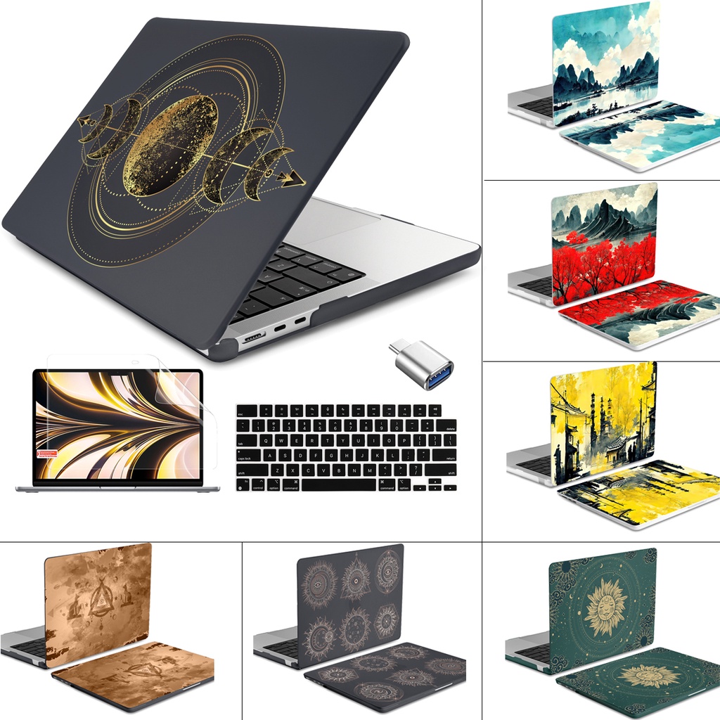 พิมพ์สําหรับ MacBook Air Pro 13 13.6 14 นิ้ว A3112 A3185 A3401 A3113 A2918 A2992 A2681 A2442 A2338 A