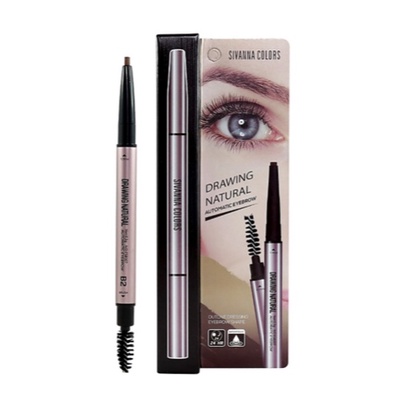 ดินสอเขียนคิ้วออโต้ ซิวานน่า Sivanna Colors Drawing Natura Automaticl Eyebrow ES8007