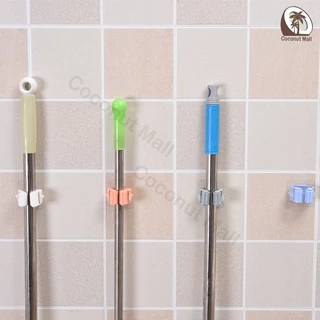 ที่แขวนไม้กวาด ที่หนีบไม้กวาด ที่หนีบไม้ถูพื้น ที่แขวนอเนกประสงค์ เก็บไม้กวาด ติดผนัง ไม่ต้องเจาะ อุปกรณ์จัดเก็บไม้กวาด