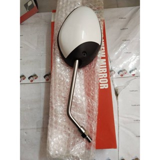 กระจกมองหลังซ้ายสีขาวฟีโน่หัวฉีด สำหรับรุ่น FINO อะไหล่แท้ YAMAHA 1YC-F6280-C0