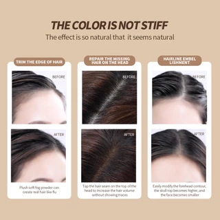 111 (ใหม่/แท้) สีตามฝา novo hair line powder ปิดผมบาง ที่ปิดเหม่ง ผงแป้งเพิ่มโวลุ่ม จัดเเต่งทรงผม 8.5g
