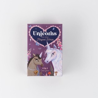 [การ์ดแท้] Unicorns &amp; Other Magical Horses: 4 in 1 Card Game cards unicorn เกมส์ หนังสือเด็ก children’s english book