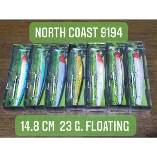 เหยื่อปลอม North coast 9194  ครบ7สี ขนาด 14.8 เซน นน 23 กรัม