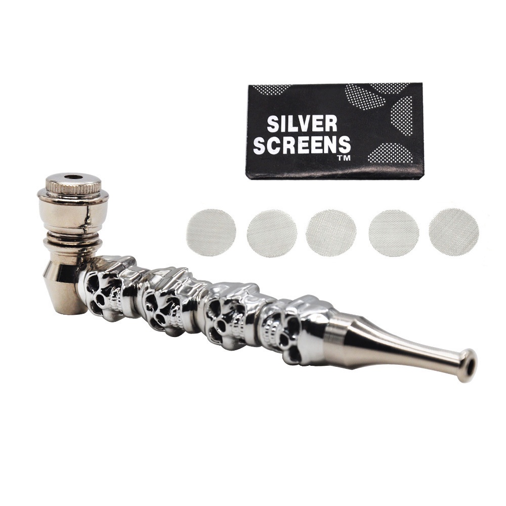 ท่อโลหะใหม่พร้อมฝาปิดขนาดเล็กมินิท่อโลหะปาล์มท่อกะโหลกเย็บท่อโลหะผสมสังกะสีถอดล้างทําความสะอาดได้