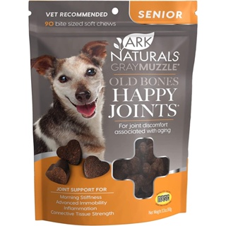 Senior Happy Joints บำรุงข้อสุนัขแก่ อายุ 5 ปีขึ้นไป บำรุงเอ็น ข้อต่อ กระดูก สะโพก hip (90 เม็ดขนม)