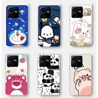 เคสโทรศัพท์มือถือ ซิลิโคนนุ่ม TPU สําหรับ vivo Y22 Y22S Y15a 15s