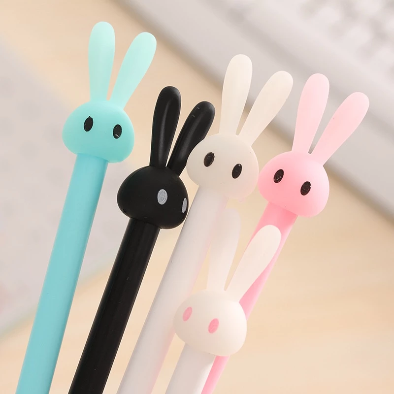 ปากกาเจลกระต่าย ตวามยาว18cm ทรงกระต่ายน่ารัก หมึกดำ