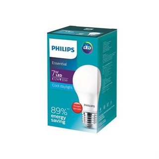 หลอด LED PHILIPS A60 ESSENTIAL 7 วัตต์ E27 COOLDAYLIGHT