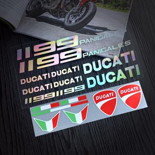 สติกเกอร์ ลายตัวอักษร DUCATI 1199 Big Devil DUCATI สําหรับติดตกแต่งหน้าต่างรถยนต์ รถจักรยานยนต์