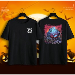 ตลก Happy Halloween Party ฉลองฮาโลวีน devils และ Pumpkin Trick หรือ Treat Unisex Graphic เสื้อยืด Tee Tshirt