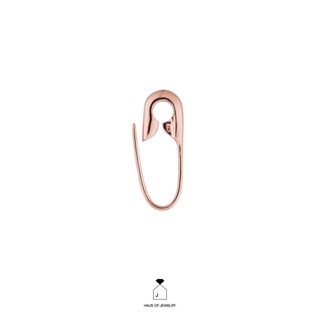 Haus of Jewelry - SIMPLE M PIN EARRING ต่างหูเงินแท้