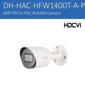 DAHUA กล้องวงจรปิด POC 4 ล้านพิกเซล รุ่น DH-HAC-HFW1400TP-A-POC