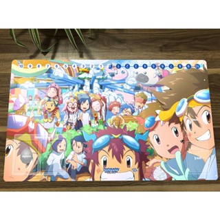 แผ่นรองเมาส์ แบบยาง ลาย Digimon Adventure Family Duel Playmat Trading Card Game Mat DTCG CCG สําหรับเล่นเกม