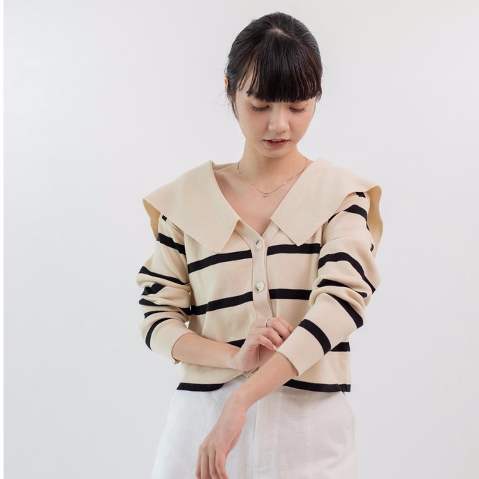 avocado Sisterhood cardigan สเวตเตอร์อกใหญ่ลายทาง
