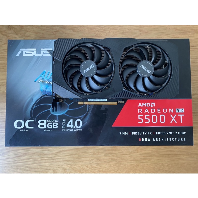 การ์ดจอ AMD ASUS DUAL RX 5500XT 8G  มือสองสภาพดี