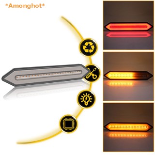 Amonghot&gt; ใหม่ แถบไฟเลี้ยว ไฟเบรกท้าย LED 100 ดวง สําหรับรถยนต์ รถบรรทุก