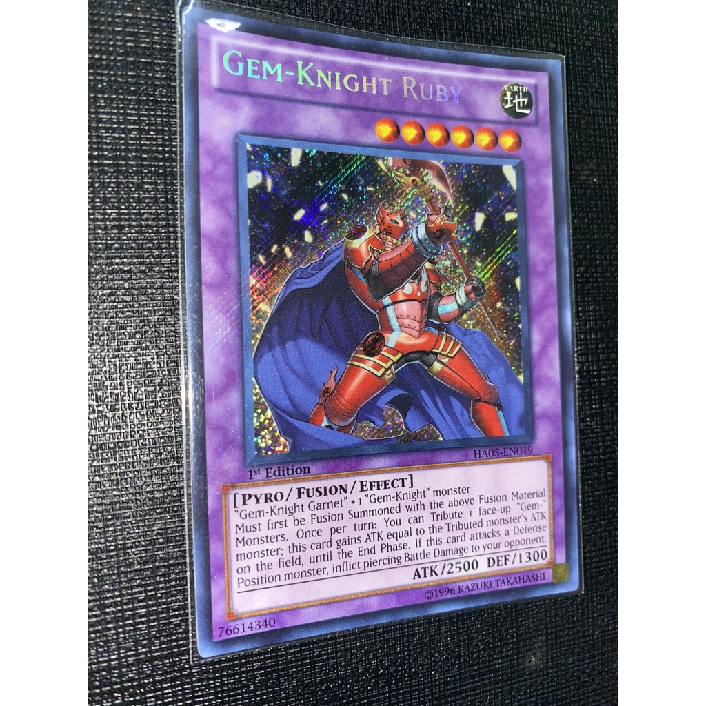Gem-Knight Ruby - HA05-EN019 - Secret Rare รุ่นที่ 1