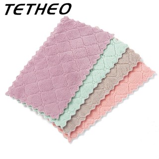 TETHEO  สินค้าพร้อมส่ง ผ้านาโน ผ้าไมโครไฟเบอร์ ผ้าทำความสะอาด ผ้าอเนกประสงค์ ซับน้ำได้ดีเยี่ยม ผ้าเช็ดมือ เช็ดจาน คละสี