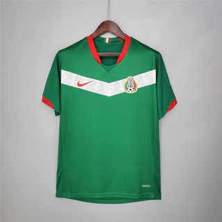 เสื้อกีฬาแขนสั้น ลายทีมชาติฟุตบอล Mexico 2006 ชุดเหย้า สไตล์เรโทร คลาสสิก