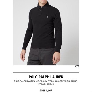 Polo Ralph Lauren Slim Fit Long Sleeves เสื้อโปโลแขนยาว ราล์ฟ ลอเรน ผู้ชาย รุ่น สลิม ฟิต