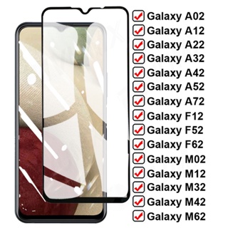 กระจกนิรภัยกันรอยหน้าจอ 11D สําหรับ Samsung Galaxy A02 A12 A22 A32 A42 A52 A72 M02 M12 M32 M42 M62 F02S F12